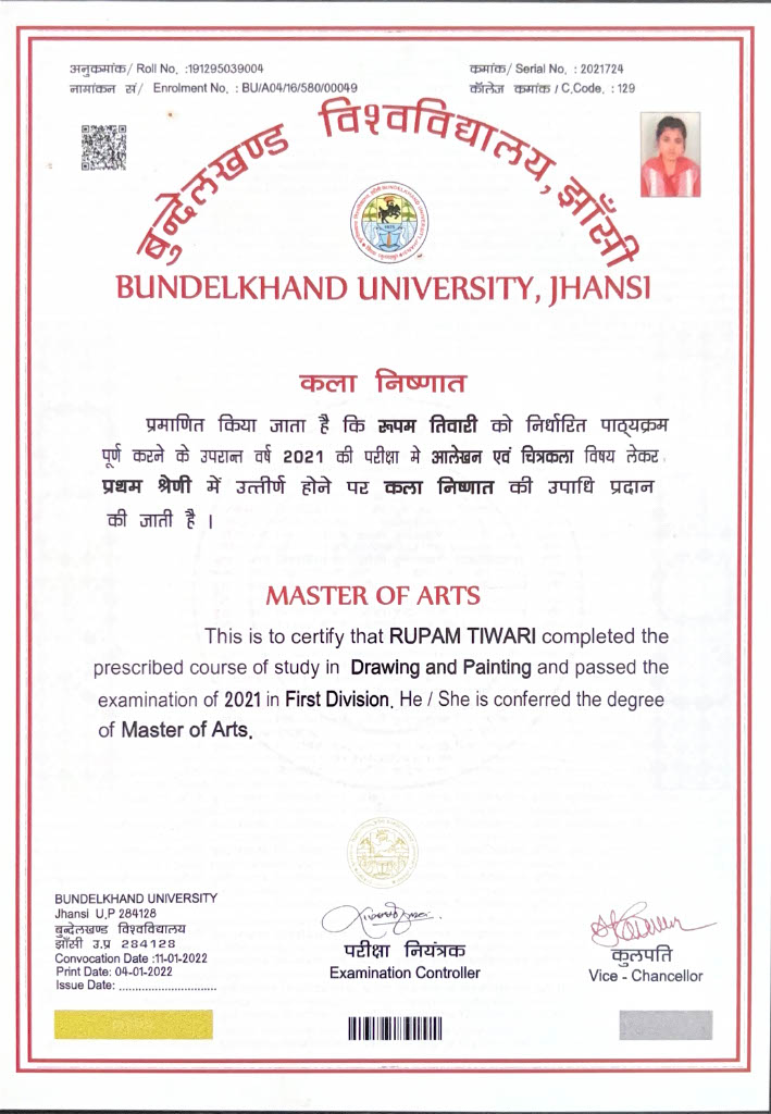 MA_Certificate_Bundelkhand_University